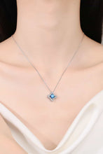 Load image into Gallery viewer, 1 Carat Moissanite Floral Pendant Necklace Ti Amo I love you
