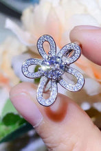 Load image into Gallery viewer, 1 Carat Moissanite Flower-Shape Open Ring Ti Amo I love you
