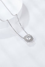 Load image into Gallery viewer, 1 Carat Moissanite Flower Shape Pendant Chain Necklace Ti Amo I love you
