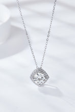 Load image into Gallery viewer, 1 Carat Moissanite Geometric Pendant Necklace Ti Amo I love you
