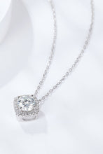 Load image into Gallery viewer, 1 Carat Moissanite Geometric Pendant Necklace Ti Amo I love you
