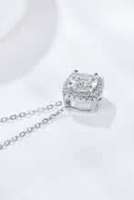 Load image into Gallery viewer, 1 Carat Moissanite Geometric Pendant Necklace Ti Amo I love you
