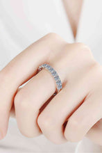 Load image into Gallery viewer, 1 Carat Moissanite Half-Eternity Ring Ti Amo I love you
