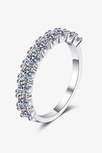 Load image into Gallery viewer, 1 Carat Moissanite Half-Eternity Ring Ti Amo I love you
