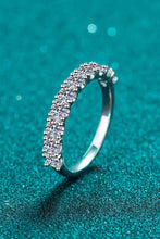 Load image into Gallery viewer, 1 Carat Moissanite Half-Eternity Ring Ti Amo I love you
