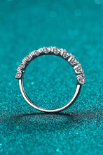 Load image into Gallery viewer, 1 Carat Moissanite Half-Eternity Ring Ti Amo I love you
