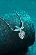 Load image into Gallery viewer, 1 Carat Moissanite Heart Pendant Necklace Ti Amo I love you
