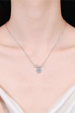 Load image into Gallery viewer, 1 Carat Moissanite Heart Pendant Necklace Ti Amo I love you
