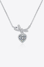 Load image into Gallery viewer, 1 Carat Moissanite Heart Pendant Necklace Ti Amo I love you
