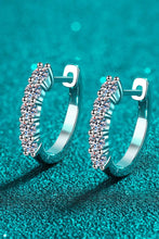 Load image into Gallery viewer, 1 Carat Moissanite Hoop Earrings Ti Amo I love you
