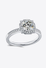 Load image into Gallery viewer, 1 Carat Moissanite Platinum-Plated Ring Ti Amo I love you
