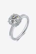 Load image into Gallery viewer, 1 Carat Moissanite Platinum-Plated Ring Ti Amo I love you
