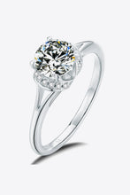 Load image into Gallery viewer, 1 Carat Moissanite Split Shank Ring Ti Amo I love you
