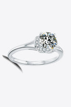 Load image into Gallery viewer, 1 Carat Moissanite Split Shank Ring Ti Amo I love you
