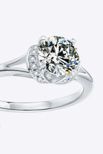 Load image into Gallery viewer, 1 Carat Moissanite Split Shank Ring Ti Amo I love you
