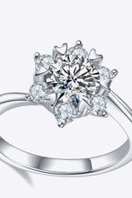 Load image into Gallery viewer, 1 Carat Moissanite Zircon Ring Ti Amo I love you
