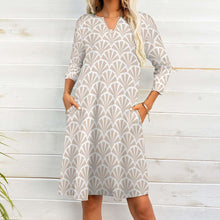 Load image into Gallery viewer, 10 Patterns -Ti Amo I love you - Exclusive Brand - 7-Point Long Sleeved Dress Ti Amo I love you
