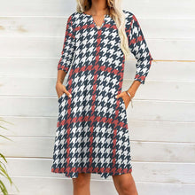 Load image into Gallery viewer, 10 Patterns -Ti Amo I love you - Exclusive Brand - 7-Point Long Sleeved Dress Ti Amo I love you
