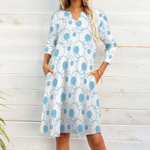 Load image into Gallery viewer, 10 Patterns -Ti Amo I love you - Exclusive Brand - 7-Point Long Sleeved Dress Ti Amo I love you
