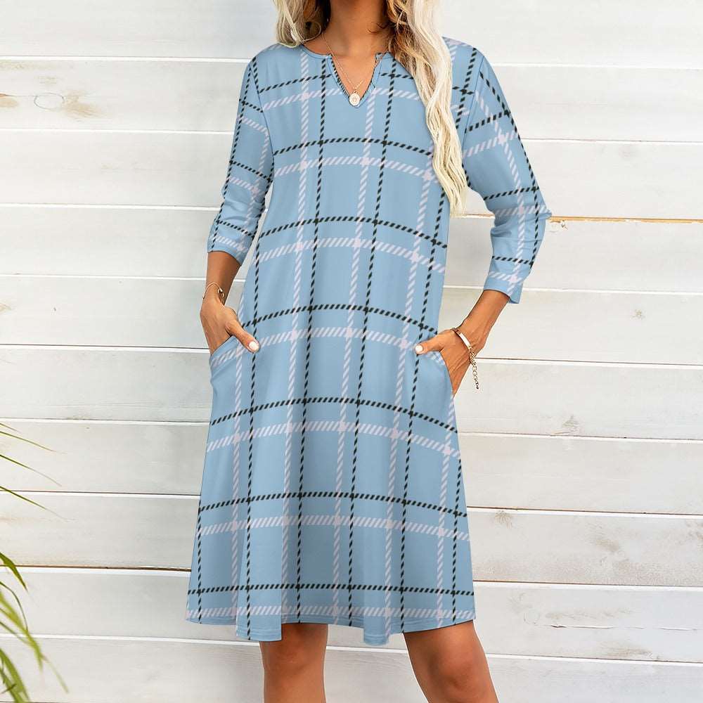 10 Patterns -Ti Amo I love you - Exclusive Brand - 7-Point Long Sleeved Dress Ti Amo I love you