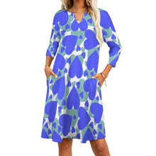 Load image into Gallery viewer, 10 Patterns -Ti Amo I love you - Exclusive Brand - 7-Point Long Sleeved Dress Ti Amo I love you
