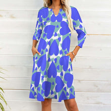 Load image into Gallery viewer, 10 Patterns -Ti Amo I love you - Exclusive Brand - 7-Point Long Sleeved Dress Ti Amo I love you
