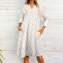 Load image into Gallery viewer, 10 Patterns -Ti Amo I love you - Exclusive Brand - 7-Point Long Sleeved Dress Ti Amo I love you
