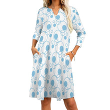 Load image into Gallery viewer, 10 Patterns -Ti Amo I love you - Exclusive Brand - 7-Point Long Sleeved Dress Ti Amo I love you
