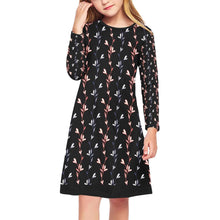 Load image into Gallery viewer, 10 Patterns - Ti Amo I love you - Exclusive Brand - Girls&#39; Long Sleeve Dress Ti Amo I love you
