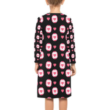 Load image into Gallery viewer, 10 Patterns - Ti Amo I love you - Exclusive Brand - Girls&#39; Long Sleeve Dress Ti Amo I love you
