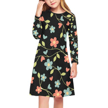 Load image into Gallery viewer, 10 Patterns - Ti Amo I love you - Exclusive Brand - Girls&#39; Long Sleeve Dress Ti Amo I love you
