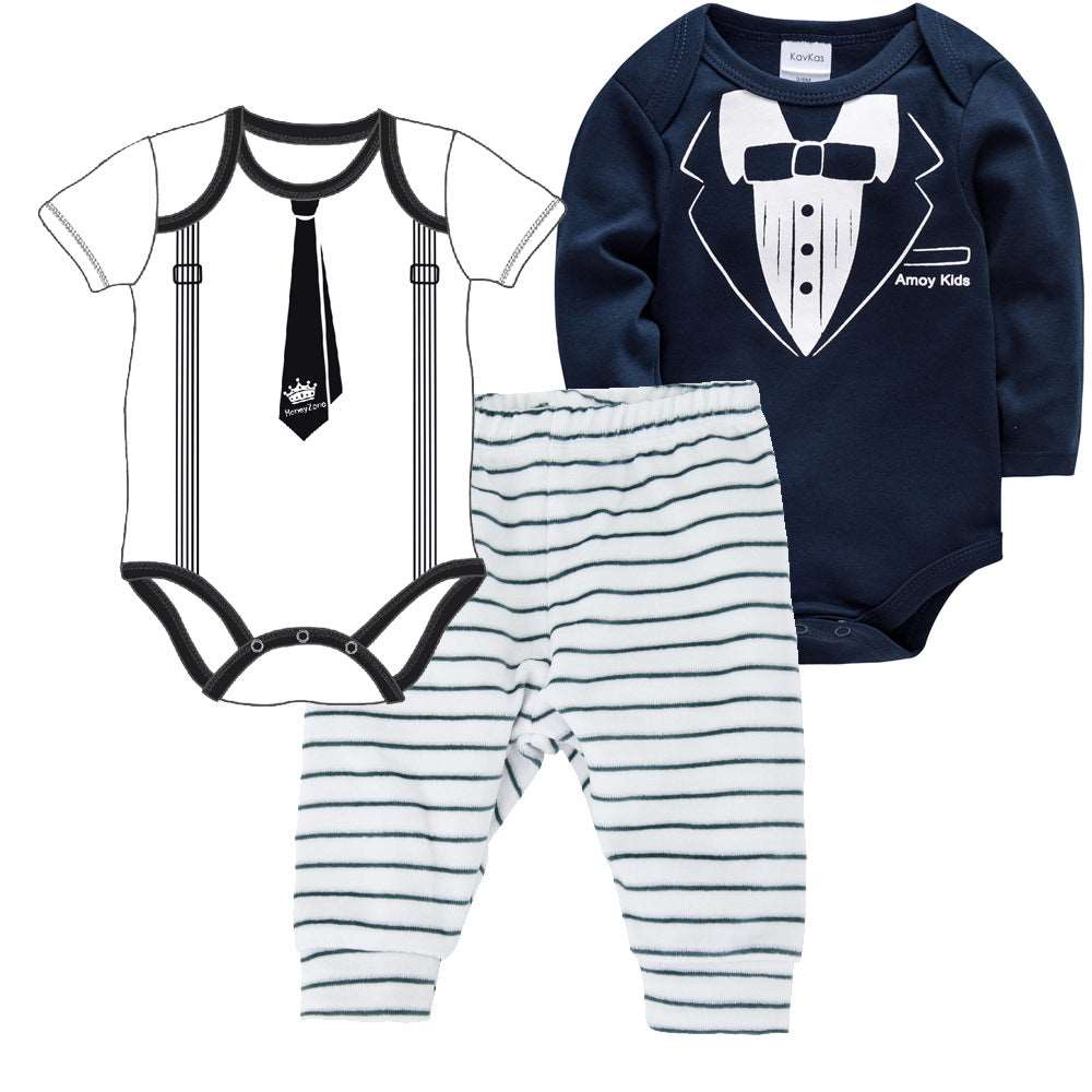 10 Styles - 3pc Set - Newborn Baby Clothes Set Ti Amo I love you
