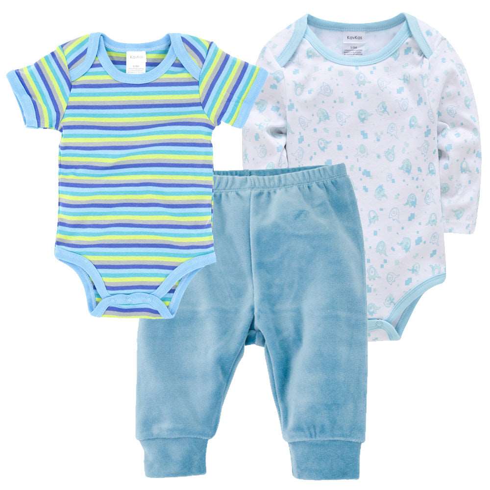 10 Styles - 3pc Set - Newborn Baby Clothes Set Ti Amo I love you