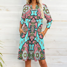 Load image into Gallery viewer, 10 Styles - Ti Amo I love you - Exclusive Brand - 7-Point Long Sleeved Dress Ti Amo I love you
