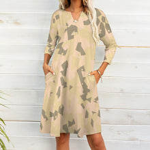 Load image into Gallery viewer, 10 Styles - Ti Amo I love you - Exclusive Brand - Geometic / Camouflage - 7-point Sleeve Dress Ti Amo I love you
