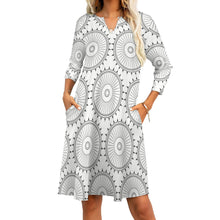 Load image into Gallery viewer, 10 Styles - Ti Amo I love you - Exclusive Brand - Geometic / Camouflage - 7-point Sleeve Dress Ti Amo I love you
