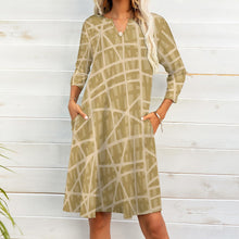 Load image into Gallery viewer, 10 Styles - Ti Amo I love you - Exclusive Brand - Geometic / Camouflage - 7-point Sleeve Dress Ti Amo I love you
