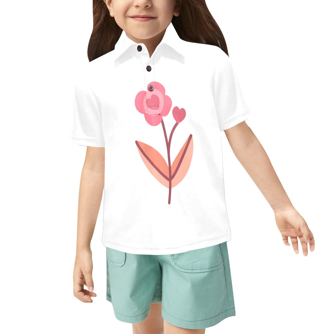 10 Styles - Ti Amo I love you - Exclusive Brand - Toddler / Kids - Girls' Polo Shirt Kids 6-7 Ti Amo I love you