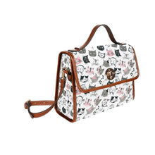 Load image into Gallery viewer, 10 Styles - Ti Amo I love you- Exclusive Brand- Waterproof Canvas Bag - Brown Straps Ti Amo I love you
