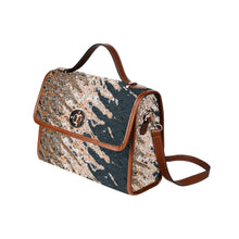 Load image into Gallery viewer, 10 Styles - Ti Amo I love you- Exclusive Brand- Waterproof Canvas Bag - Brown Straps Ti Amo I love you
