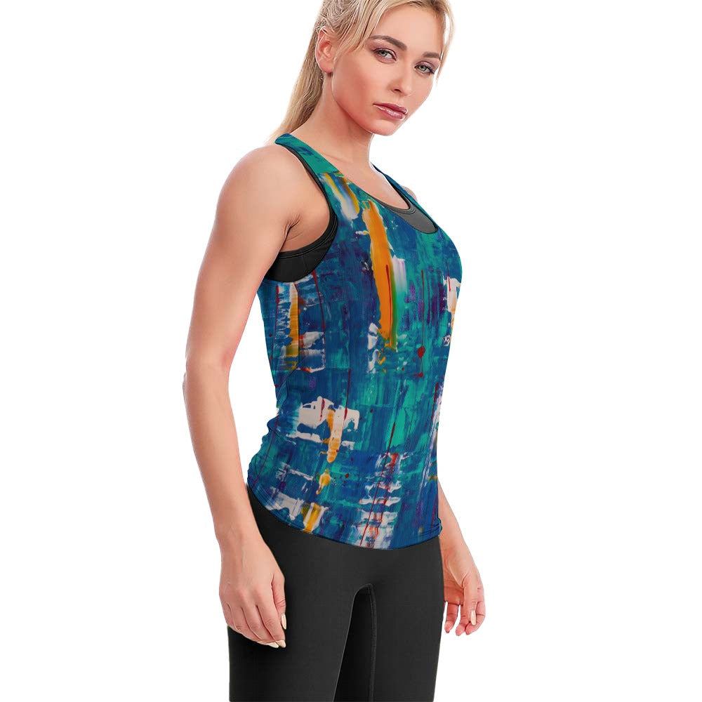 10 Styles - Ti Amo I love you - Exclusive Brand - Women's Sweat-Absorbing Comfortable Yoga Vest Ti Amo I love you