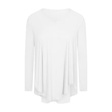 Load image into Gallery viewer, Light Thin Loose Moisture Wicking Yoga Workout Top Slimming Belly Covering Irregular Asymmetric Swing Circumference Quick Drying Long Sleeve
