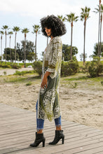 Load image into Gallery viewer, Contrast Mesh Cotton Lace Kimono
