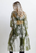 Load image into Gallery viewer, Contrast Mesh Cotton Lace Kimono
