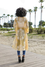 Load image into Gallery viewer, Contrast Mesh Cotton Lace Kimono
