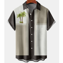 Load image into Gallery viewer, 11 Styles - Mens - Hawaiian Coconut Tree Shirt - Short Sleeve Beach Tops Ti Amo I love you
