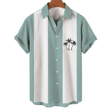 Load image into Gallery viewer, 11 Styles - Mens - Hawaiian Coconut Tree Shirt - Short Sleeve Beach Tops Ti Amo I love you
