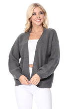 Load image into Gallery viewer, Bubble Bell Sleeve Chunky Open Sweater Cardigan
