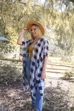 Load image into Gallery viewer, Lightweight Buffalo Check Kimono
