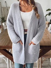 Load image into Gallery viewer, Open Front Long Sleeve Cardigan
